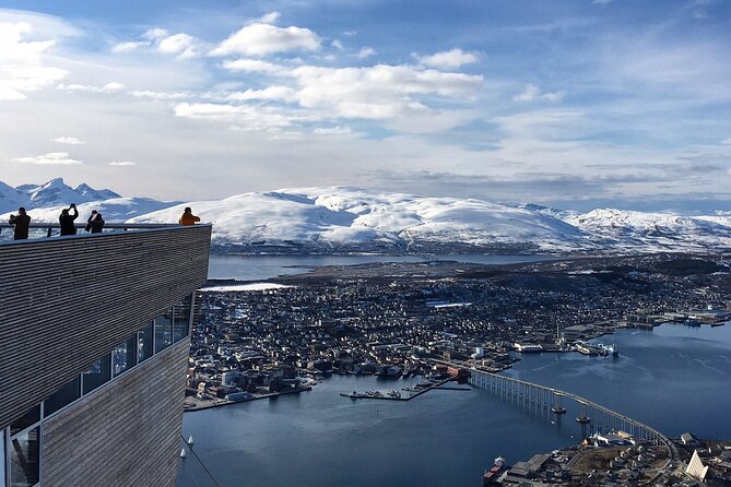 Tromso Cable Car Arctic Panorama Transfer - Crossing Tromsø Bridge toward the Cable Car