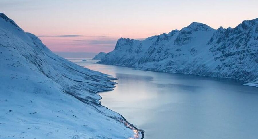 Tromsø: Fjords and Sommarøy Islands Tour with Salmon Picnic - The Arctic swim at Sommarøy