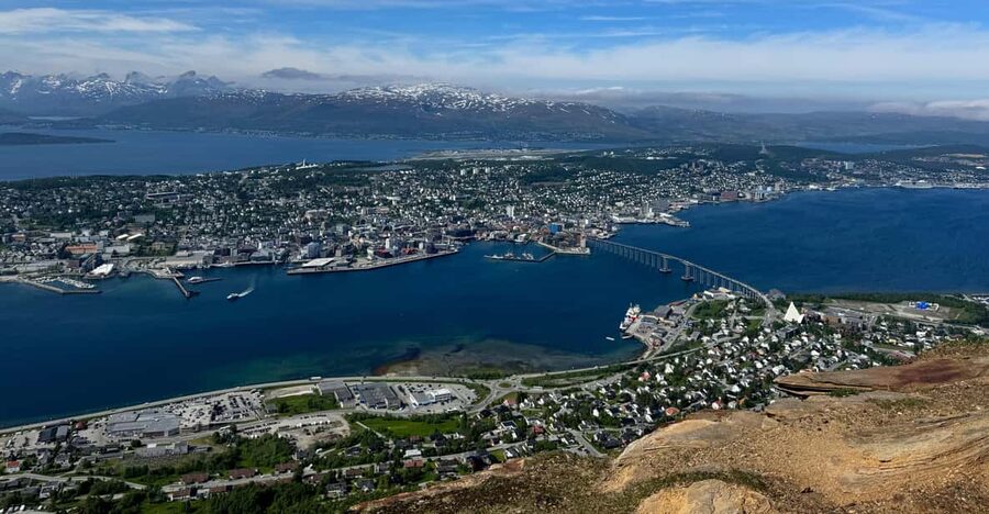 Tromsø: Island Tour & Cable Car with Tromsø Accessible Tours - Kvaløysletta looks back toward Tromsø