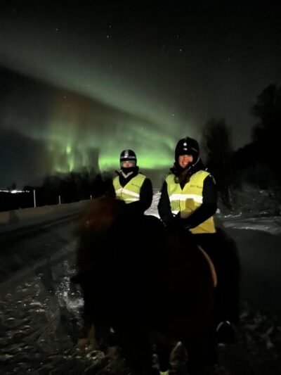 Lyngen Horse Winter Evening Riding Experience