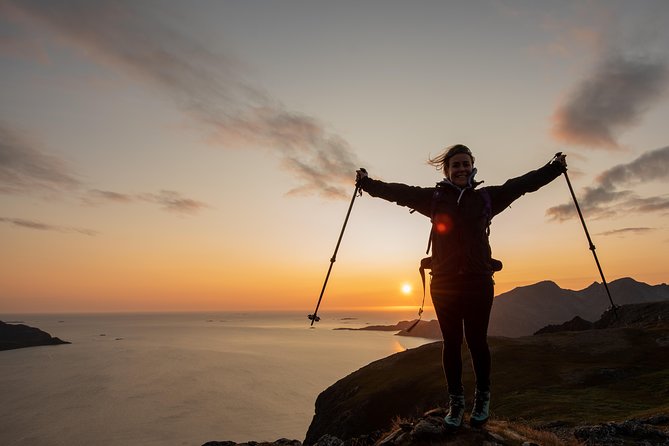 Tromsø: Midnight Sun Hike with Wandering Owl - The main walk to a small mountain viewpoint