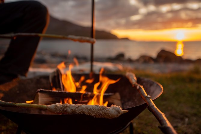 Tromsø: Midnight Sun with Campfire with Wandering Owl - What is served around the fire