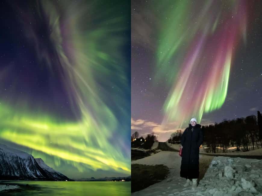 Tromsø: Northern Lights Chase with Free Photos - Hot chocolate, biscuits, and patience