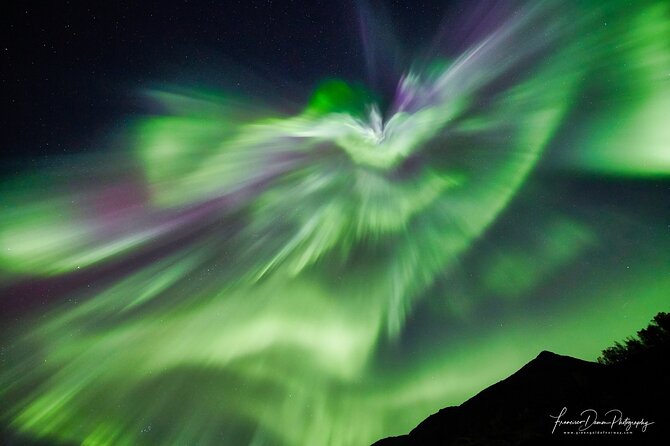 Tromso: Private Aurora Chase by Minivan - The guides shape the night