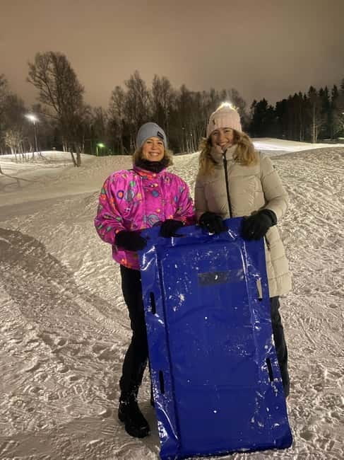 Tromsø: Snow Sledding, Mini Skiing, Lasso and Reindeer Hides - Meeting at Charlottenlund Activitets- og Friluftspark