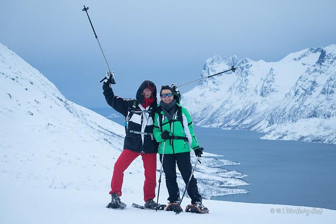 Tromso Snowshoeing - Valley, Fjord Views, Wildlife, Meal & Pickup - A walking tour with a built-in photographer