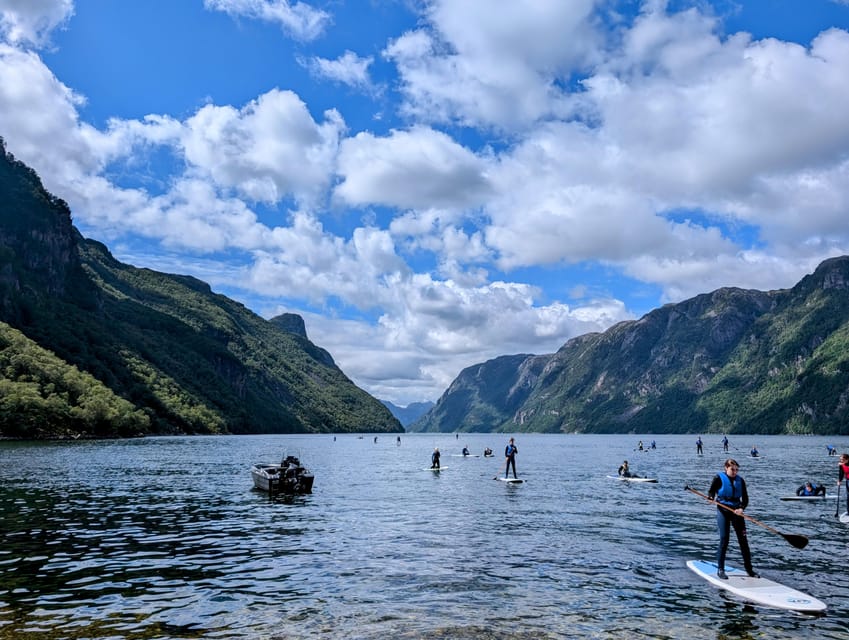 Two Fjord SUP n Sauna Guided Paddle Tour (Stavanger) - The Waterfall Stop and Chance to Swim